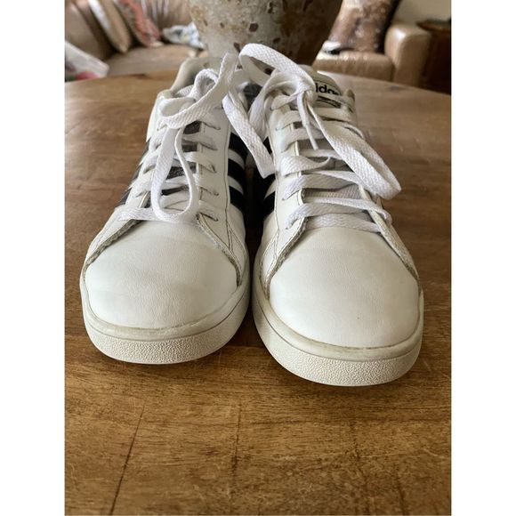 adidas Kids White and Black Sneakers - Picture 2 of 6